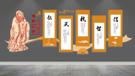 儒家五常文化墙