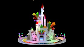 商场中庭城堡美陈儿童美陈打卡点