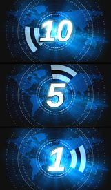 科技蓝色新闻节目10秒倒计时