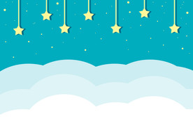 蓝色星星天空背景图