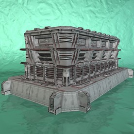 太空舱 科幻模型 建筑模型