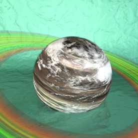 星球模型 c4d模型 抽象物体