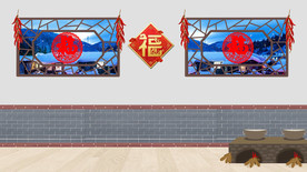 东北屋内室内 小品舞台背景视频