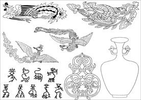 花瓶 图案 纹理