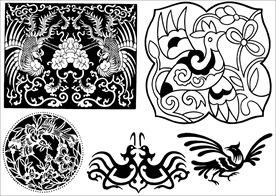 花纹 线条 鸟 纹理