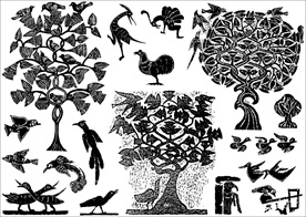 隋唐 几何纹 动物纹 花卉纹