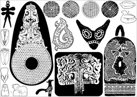 隋唐 几何纹 动物纹 花卉纹