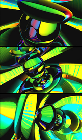 三维立体炫彩舞台背景视频