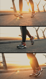 清晨跑步慢动作视频素材