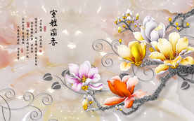 中式大理石背景