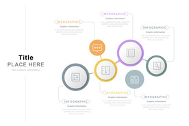 PPT信息图表流程图圆形关系图