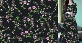 玫瑰碎花服装素材