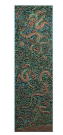 苍龙教子精雕图