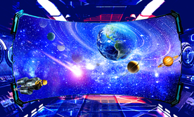 空间站太空舱宇宙星空背景墙