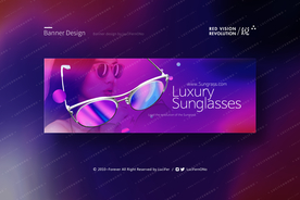 墨镜H5头图banner底图