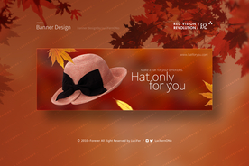 帽子H5轮播图海报头图