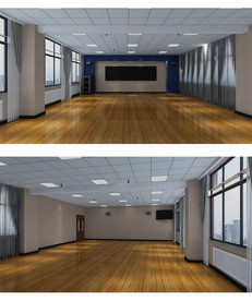 学校录音室效果图