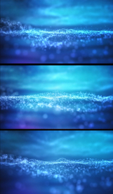 蓝色粒子波动视频背景