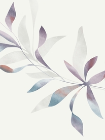 现代北欧树叶背景墙