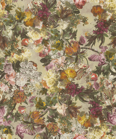 欧式风情花朵背景墙