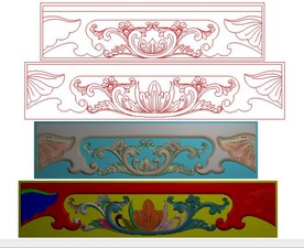 小象头沙发精雕图