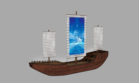 海丝帆船3D模型