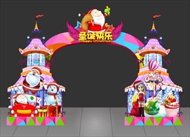圣诞门头