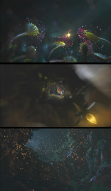 3D萤火虫唯美动画短片素材