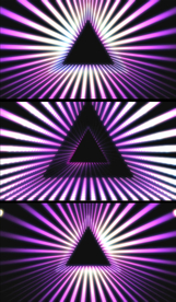 放射荧光三角形VJ视频素材