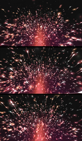 红色光粒扩散视频背景