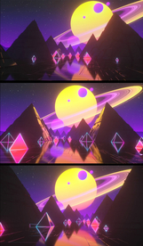 卡通宇宙星球动感视频背景