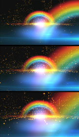 唯美彩虹粒子视频背景