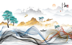 新中式水墨山水
