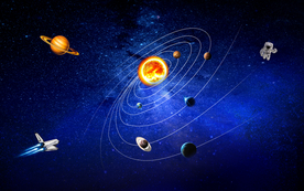 宇宙星空太阳系