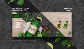 果汁轮播图海报广告背景图