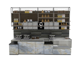 高端水吧台3d模型