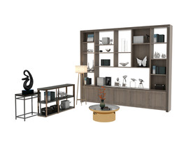 陈列架装饰柜3d模型