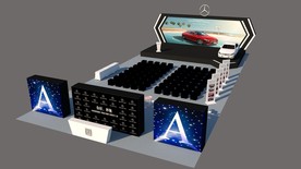 奔驰A汽车上市发布会SU模型