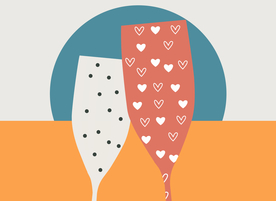 艺术酒杯餐厅装饰画