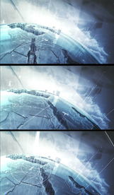 科技智能地球新闻联播开场背景