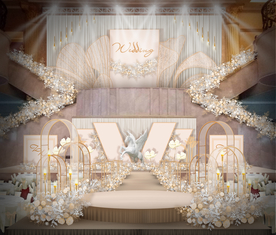 香槟色婚礼仪式区