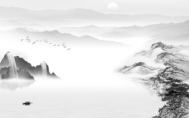 大气 唯美高档山水 TIF分层