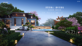 别墅洋房 庭院 地产