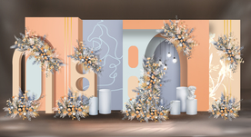 香槟蓝色婚礼效果图