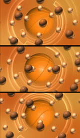 三维立体篮球动态视频素材