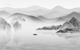 现代高清唯美山水 TIF分层