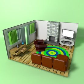 室内模型 办公模型 客厅模型