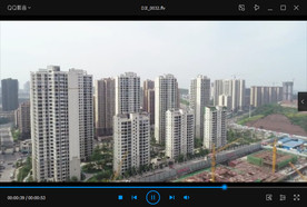 城市无人机航拍楼盘4K高清视频