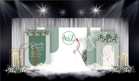 白绿色婚礼