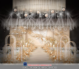 香槟色婚礼仪式区